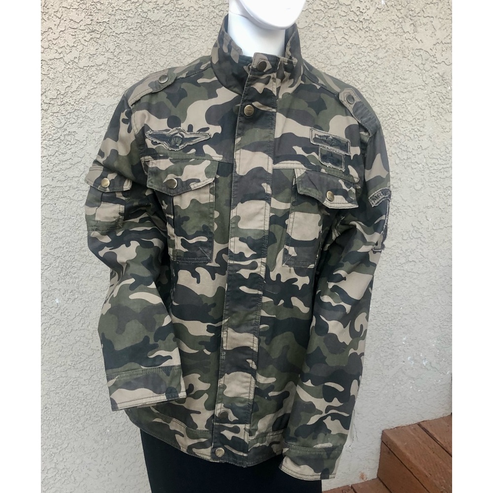 Mens Medium Weight Camo Jacket
